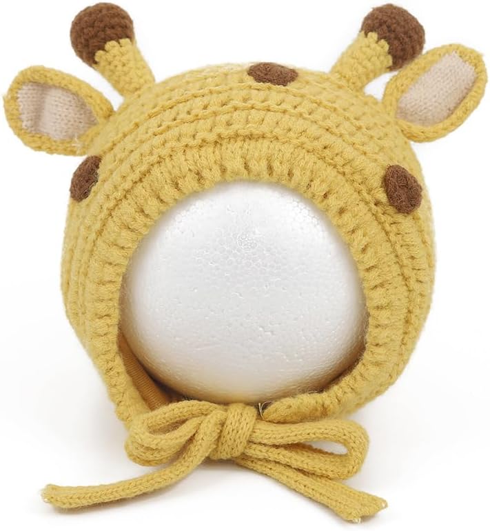 MINGSEECESS Kids Knitted Beanie Hat Cute Frog Cartoon Winter Warmer Cap with Big Eyes for Baby Boys Girls - Image 1